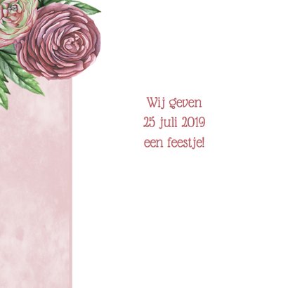 Uitnodiging ranonkel label 2