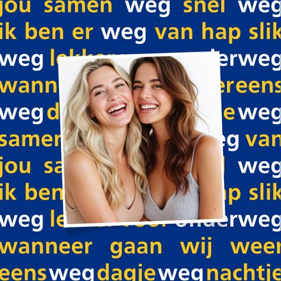 Uitnodiging reizen dagje weg nachtje weg met foto's 2