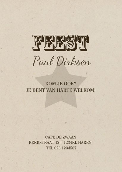 Uitnodiging retro kaart av 3