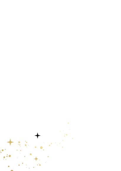 Uitnodiging samen 100 feestje champagne goud bubbels Achterkant