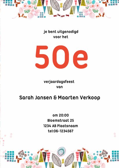 Uitnodiging samen 100 jaar feest 3