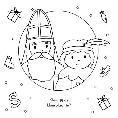 Uitnodiging sinterklaasfeest met sint en piet 2