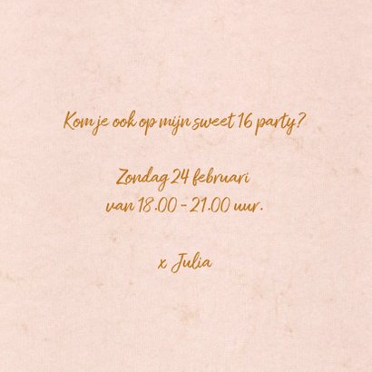 uitnodiging sweet 16 party confetti 3