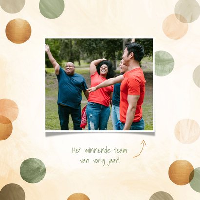 Uitnodiging teamuitje met confetti 2