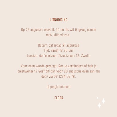 Uitnodiging tijd voor een feestje speels 3