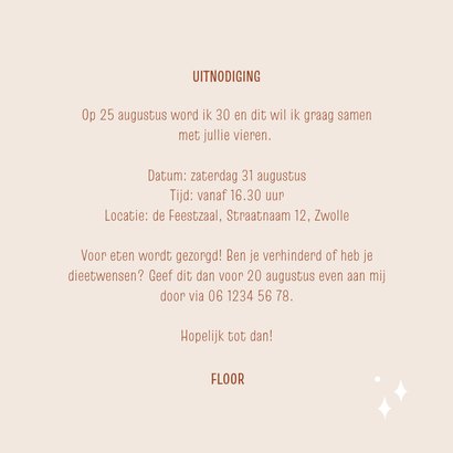 Uitnodiging tijd voor een feestje speels  3