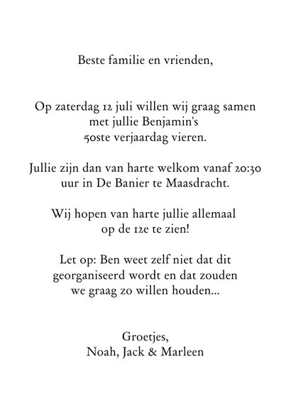 Uitnodiging tijd voor een feestje 3