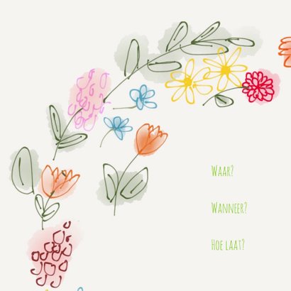Uitnodiging Tuin Bloemen 2