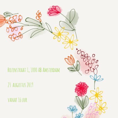 Uitnodiging Tuin Bloemen 3