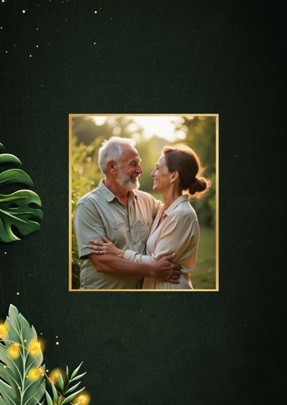 Uitnodiging tuinfeest botanisch met lampjes 2