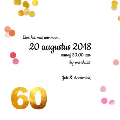 Uitnodiging verjaardag 60 goud 3