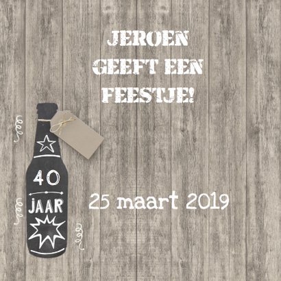 Uitnodiging verjaardag bier 2