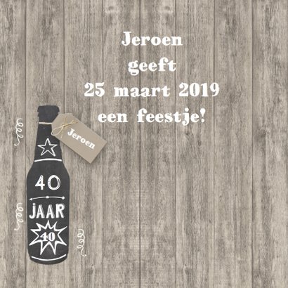 Uitnodiging verjaardag biertje 2