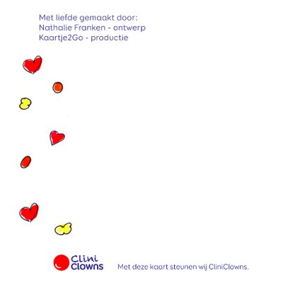 Uitnodiging verjaardag BIRTHDAY CAKE CliniClowns 2