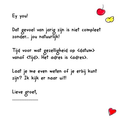 Uitnodiging verjaardag BIRTHDAY CAKE CliniClowns 3