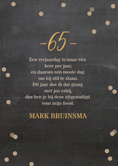 Uitnodiging verjaardag bruin av 3