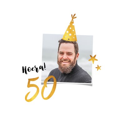 Uitnodiging verjaardag confetti 50 jaar 2