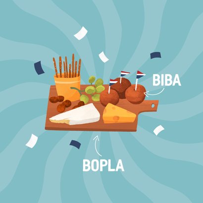 Uitnodiging verjaardag feestje borrel biba confetti 2