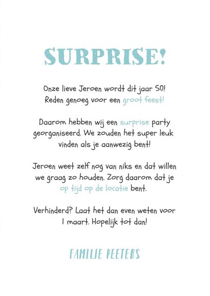 Uitnodiging verjaardag krijtbord lampjes en pijlen 3