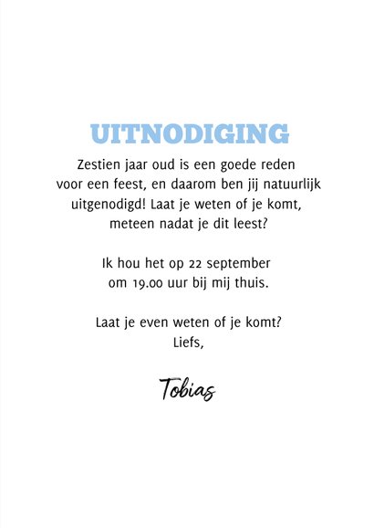 Uitnodiging verjaardag magazine cover confetti foto 3