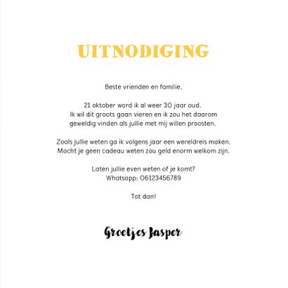 Betere Uitnodiging verjaardag man hip en stoer met | Kaartje2go QS-31