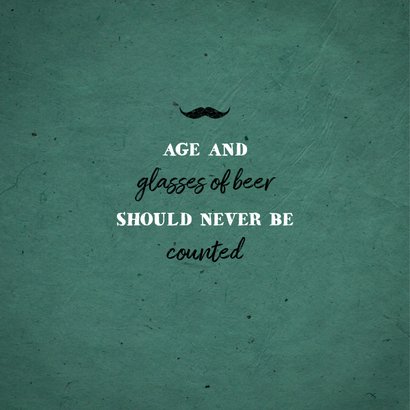 Uitnodiging verjaardag man met eigen foto en bier 2