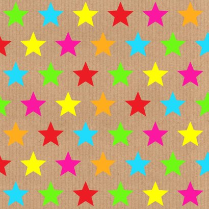 Uitnodiging verjaardag sterren kraft labelprint 2