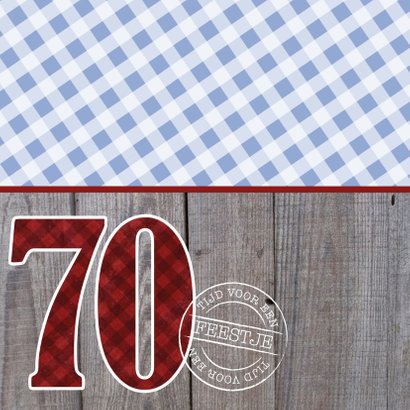 Uitnodiging verjaardagsfeest man 70 stoer 2