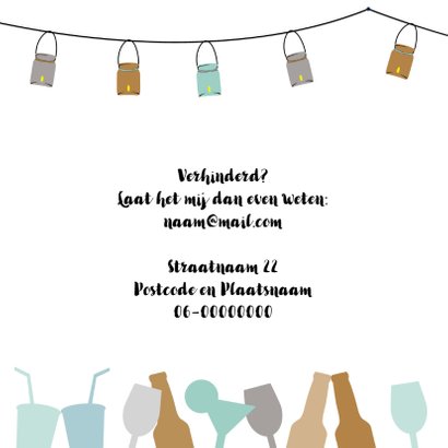 Uitnodiging verjaardagsfeest man 2