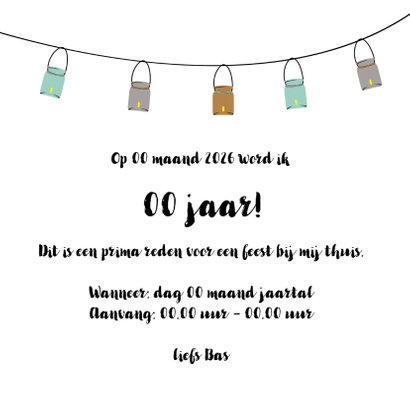 Uitnodiging verjaardagsfeest man 3