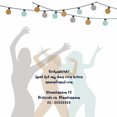 Uitnodiging verjaardagsfeest 2