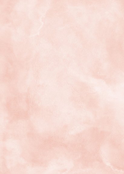 Uitnodiging verjaardagsfeestje confetti en waterverf roze Achterkant