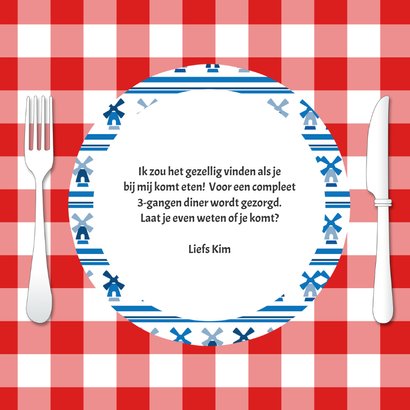 Uitnodiging voor diner - DH 3