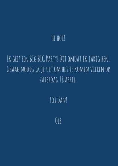 Uitnodiging voor een Big Big Party! 3