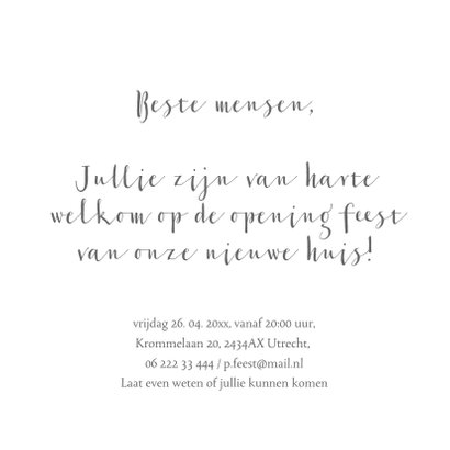 Uitnodiging voor een borrel of feestje 3