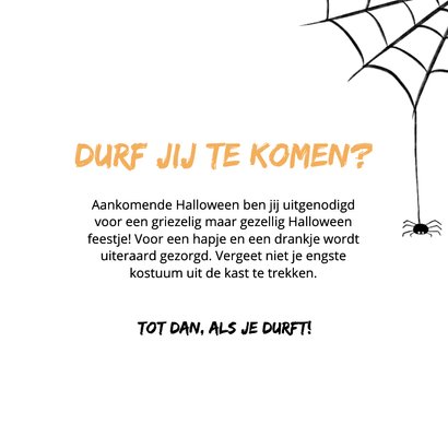 Uitnodiging voor een Halloween feestje 3