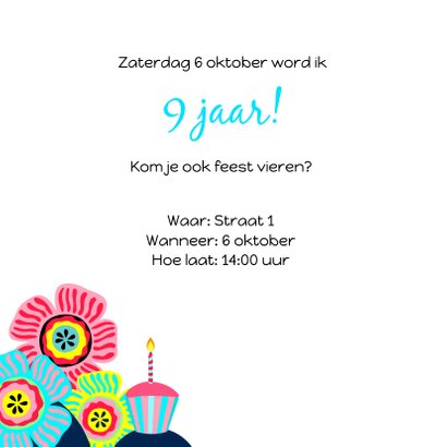 Uitnodiging voor een kinderfeestje met een luiaard 2