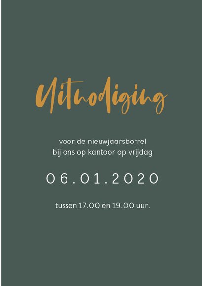 Uitnodiging voor een nieuwjaarsborrel 3