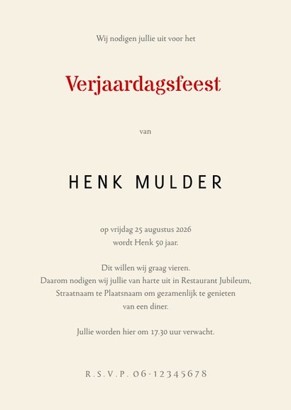 Uitnodiging voorpagina nieuws jarig 3