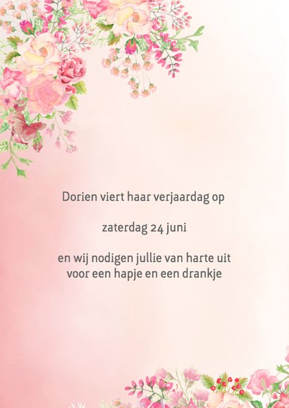 Uitnodiging vrouw verjaardag 2