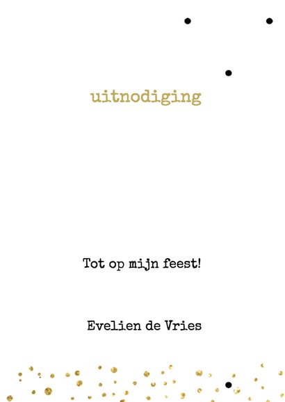 Uitnodiging watercolor - jarig 3