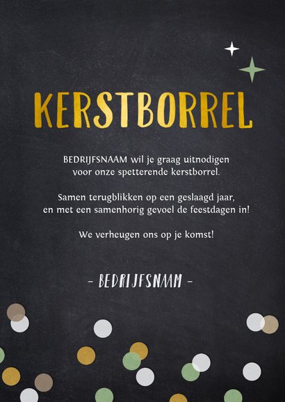 Uitnodiging zakelijk kerstborrel fotocollage met polaroids 3