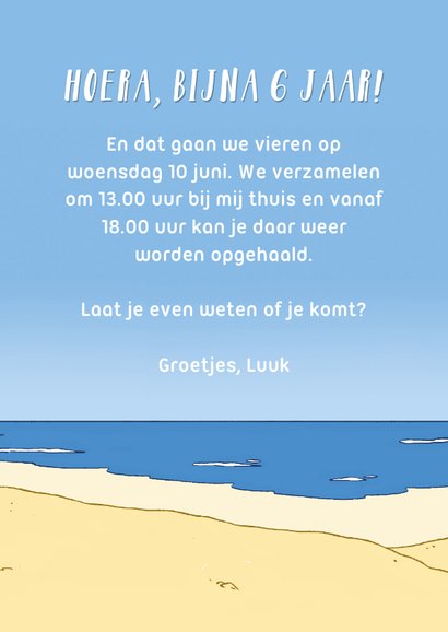 Uitnodiging zwemfeestje Loeki 3