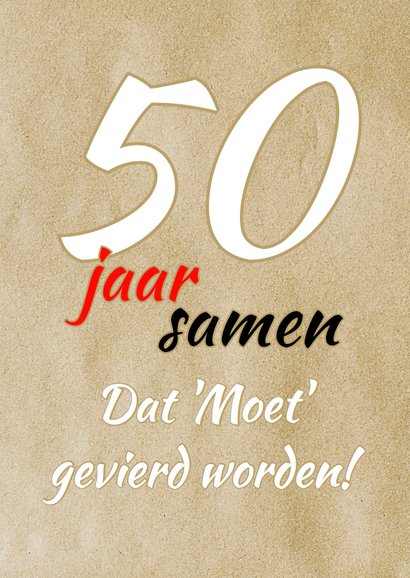 Uitnodigingskaart jubileum 50 RB 2