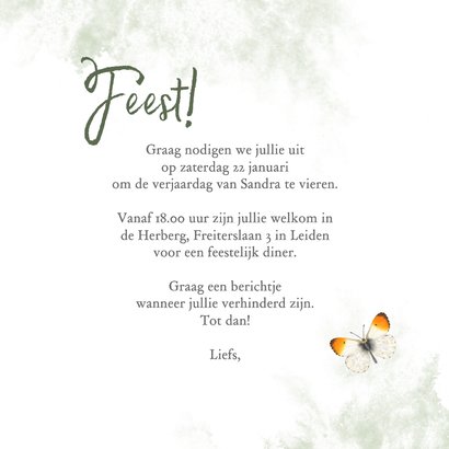 Uitnodigingskaart klaprozen en korenbloemen 3