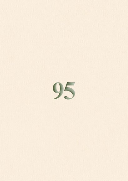 Uitnodigingskaart Magnolia's 95 jaar Achterkant