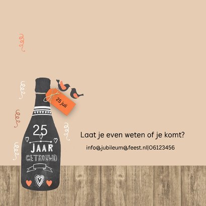Uitnodigingskaart schoolbordfles 2