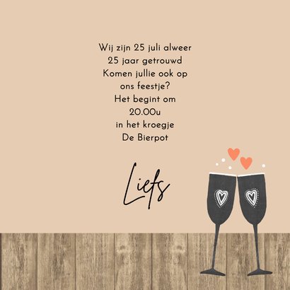 Uitnodigingskaart schoolbordfles 3
