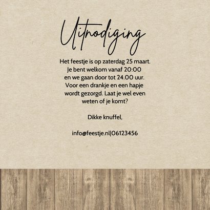 Uitnodigingskaart verjaardag biertje 3