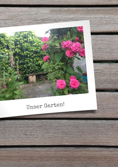 Umzugskarte in Zeitschriftenlook mit Fotos 2